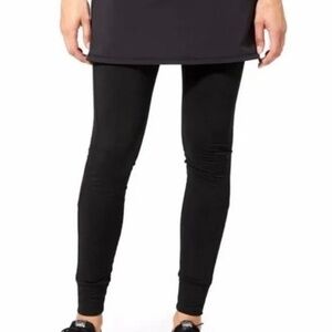 Athleta Reflective Powder Peak 2 in 1 Athletic Pants Skirted Leggings Large Tall